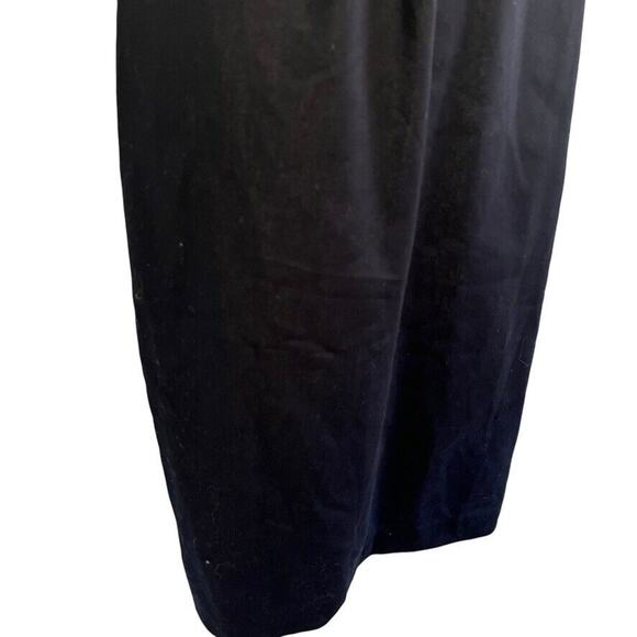 London Times Denim Cotton Stretch V-Neck Sheath Sleeveless Pleated Dress sz 8 - Picture 2 of 16